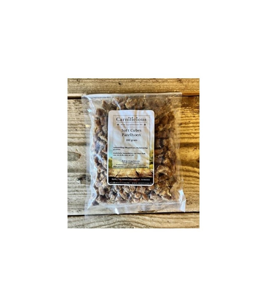 Carnilicious Soft Cubes Parelhoen – Zachte, Hypoallergene Trainingssnack van Puur Vlees voor Honden