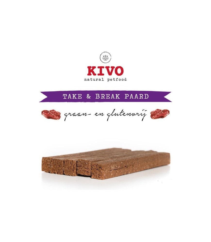 Take & Break Paard – Makkelijk Breekbare Trainingssnack voor Gevoelige Honden