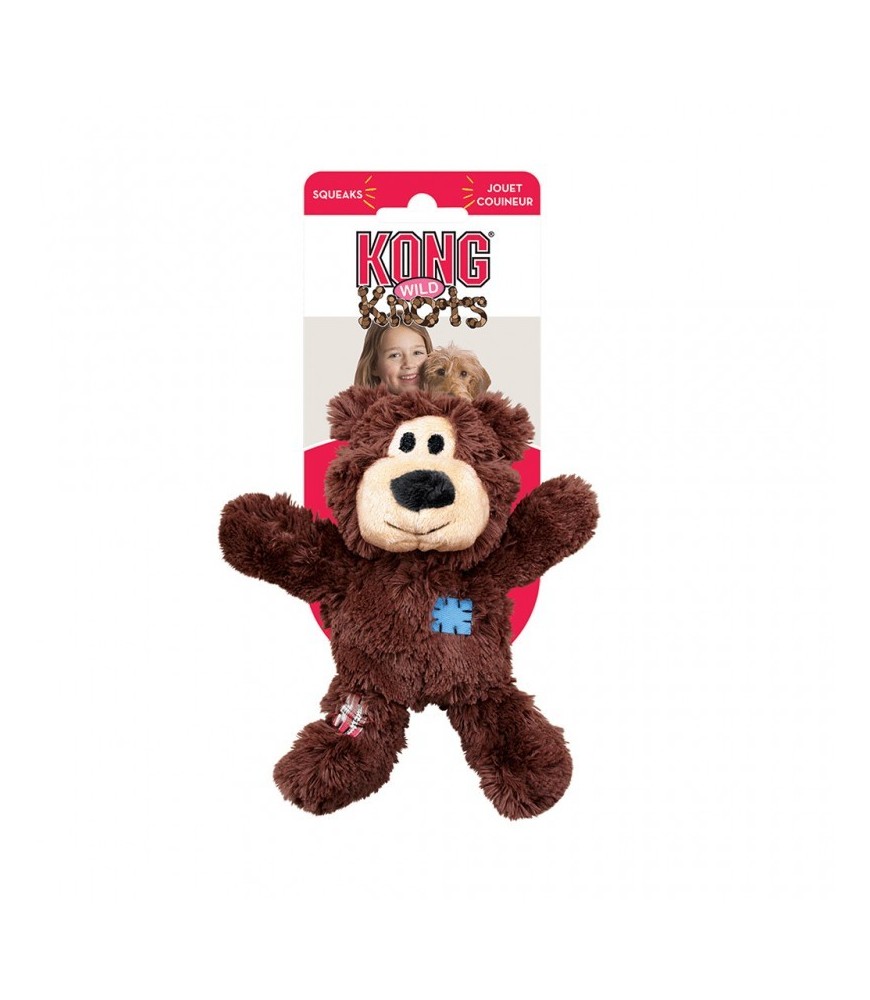 KONG Wild Knots Beer - ideaal speeltje voor je kleine puppy