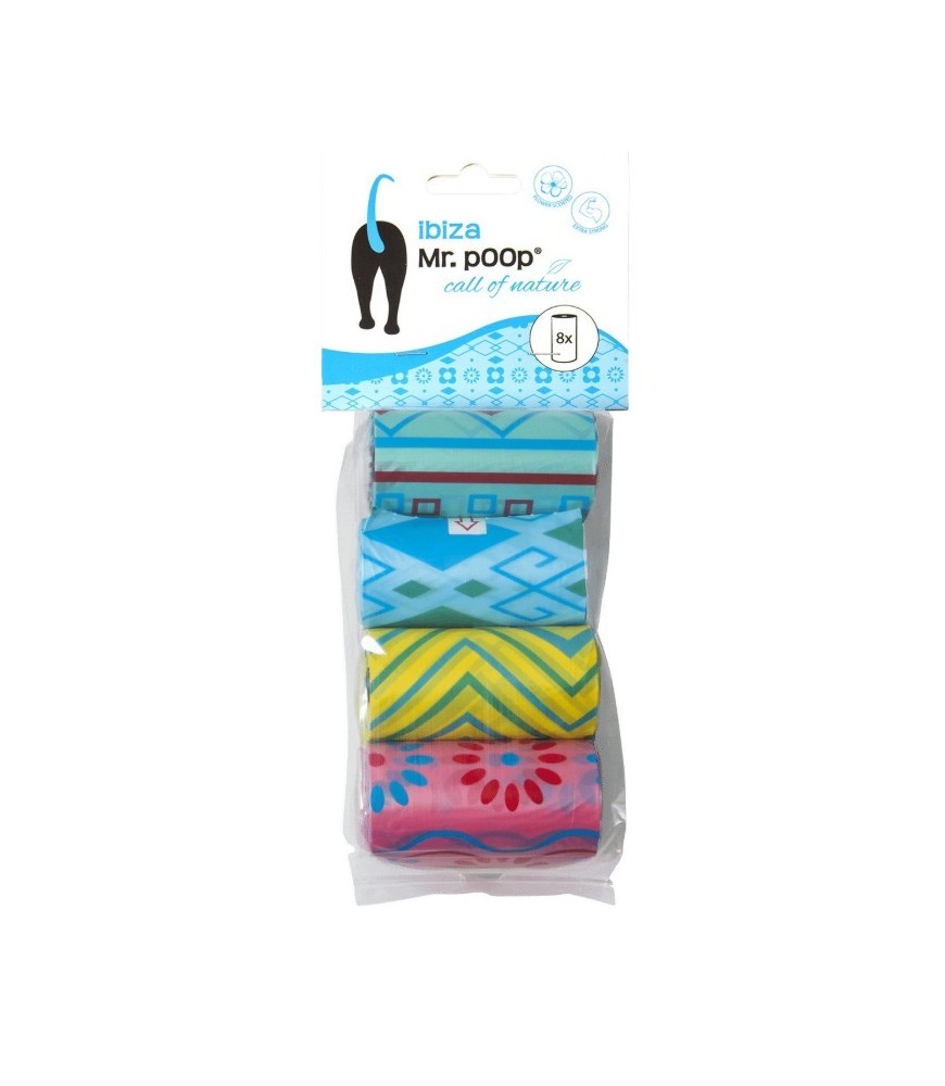 Mr Poop  Ibiza hondenzakjes – frisse bloemengeur & vrolijk design