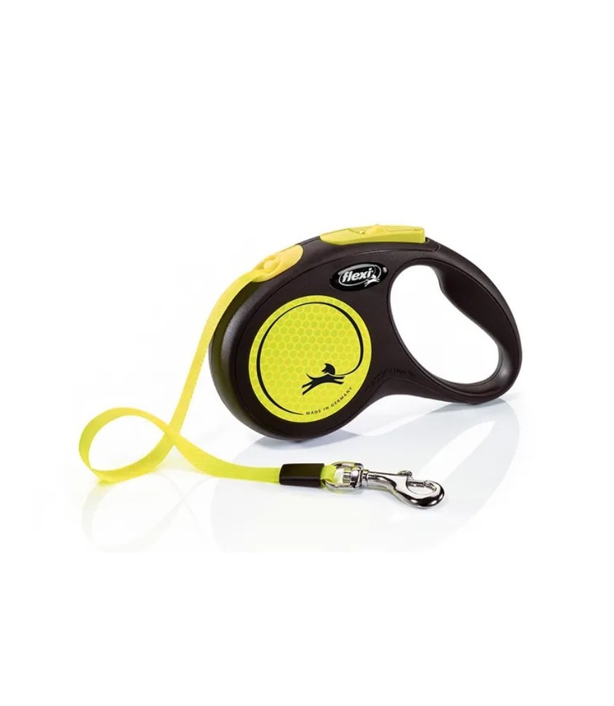 Trixie Flexi Neon 5m – Automatische Rollijn met Hoge Zichtbaarheid