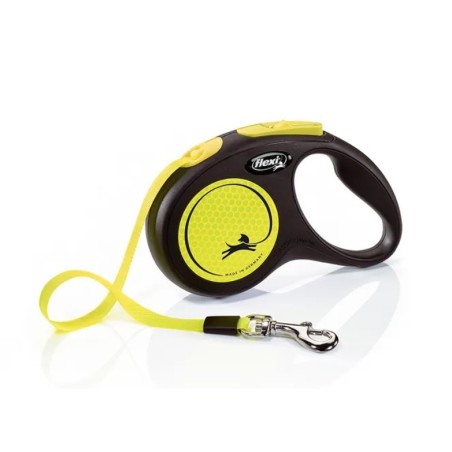 Trixie Flexi Neon 5m – Automatische Rollijn met Hoge Zichtbaarheid