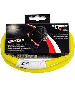 Jack & Vanilla LED Halsband – Oplaadbaar, Helder & Veilig in het Donker