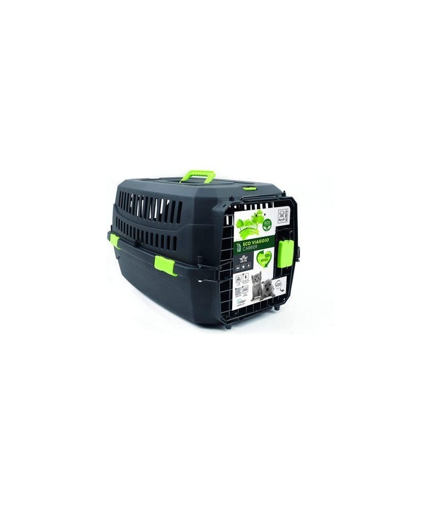 M-Pets Eco Vaggio Transportkooi – Duurzame, Veilige & Comfortabele Reismand voor Huisdieren