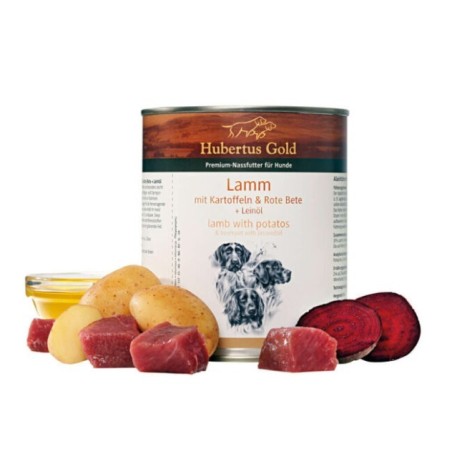 Hubertus Gold Lam/Rund – Natuurlijke complete voeding met vers lam en rund
