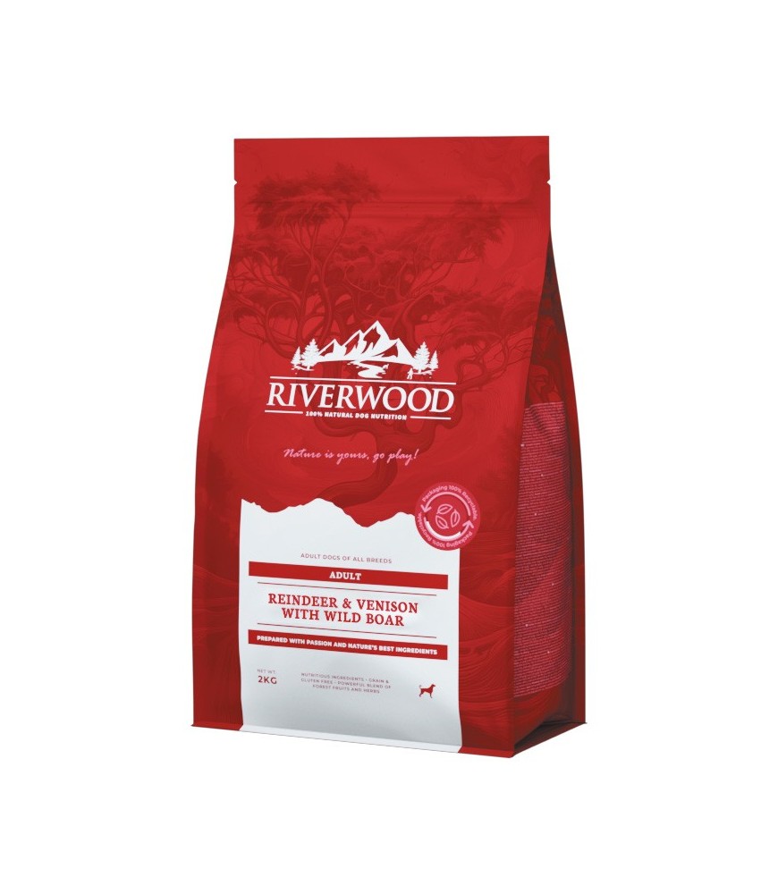 Riverwood Adult XL Eend & Kalkoen met Fazant – Graanvrije premium voeding voor grote volwassen honden