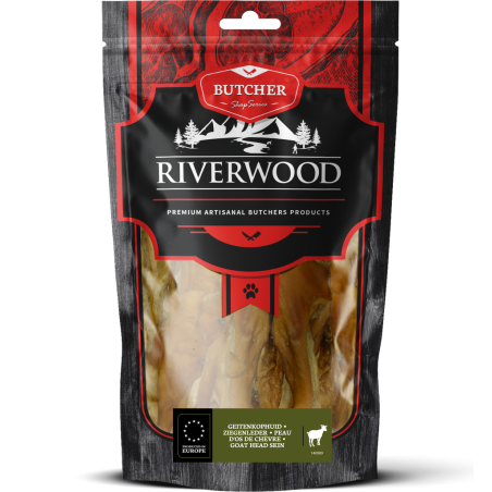 Riverwood Geitenkophuid - hypoallergene kauwsnack voor honden