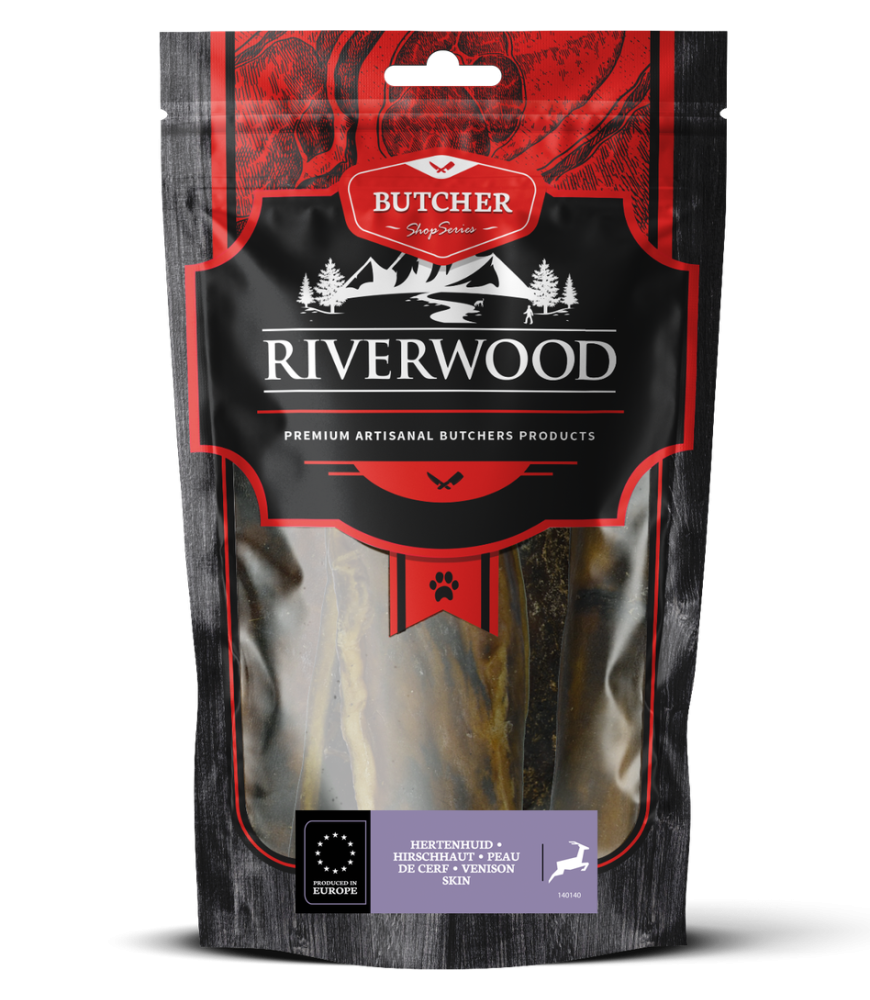 Riverwood Hertenhuid - ideale kauwsnack voor honden met allergieën of gewoon een verfijnde smaak