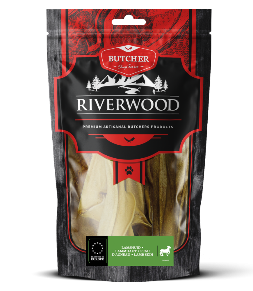 Riverwood Lamshuid - ideale kauwsnack voor zowel puppy's als senior honden