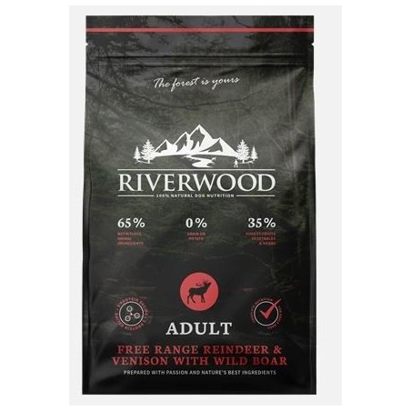 Riverwood Adult XL Eend & Kalkoen met Fazant – Graanvrije premium voeding voor grote volwassen honden
