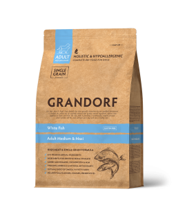 Grandorf Witte Vis Adult Medium & Maxi – Hypoallergene graanvrije voeding met witte vis